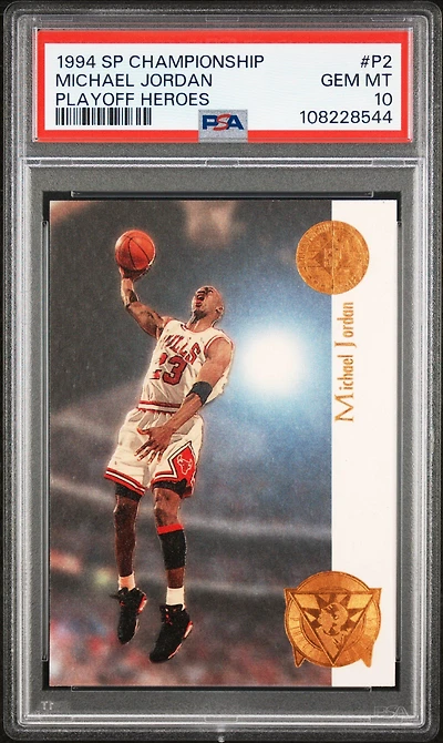 1994 Sp Championship Playoff Heroes P2 Michael Jordan PSA 10