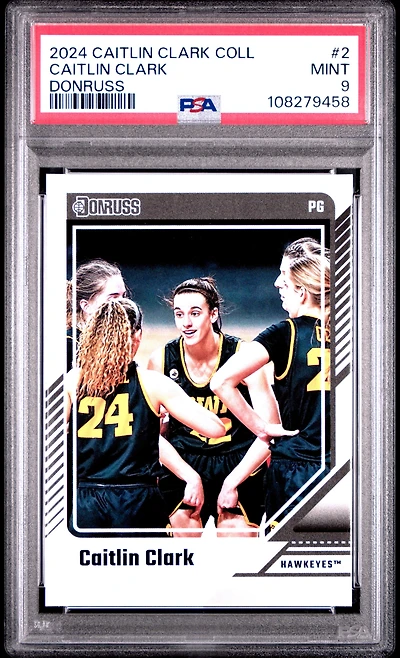 2024 Panini Caitlin Clark Collection Donruss Caitlin Clark PSA