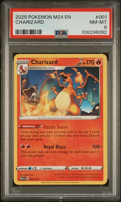 2025 Pokemon M24 En-mcdonald's Collection 001 Charizard PSA