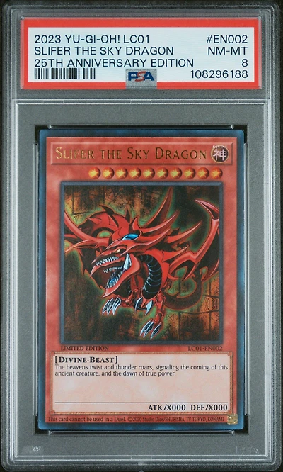 2023 Yu-gi-oh! Lc01-legendary Collection: 25th Anniversary Edition En002 Slifer The Sky Dragon PSA