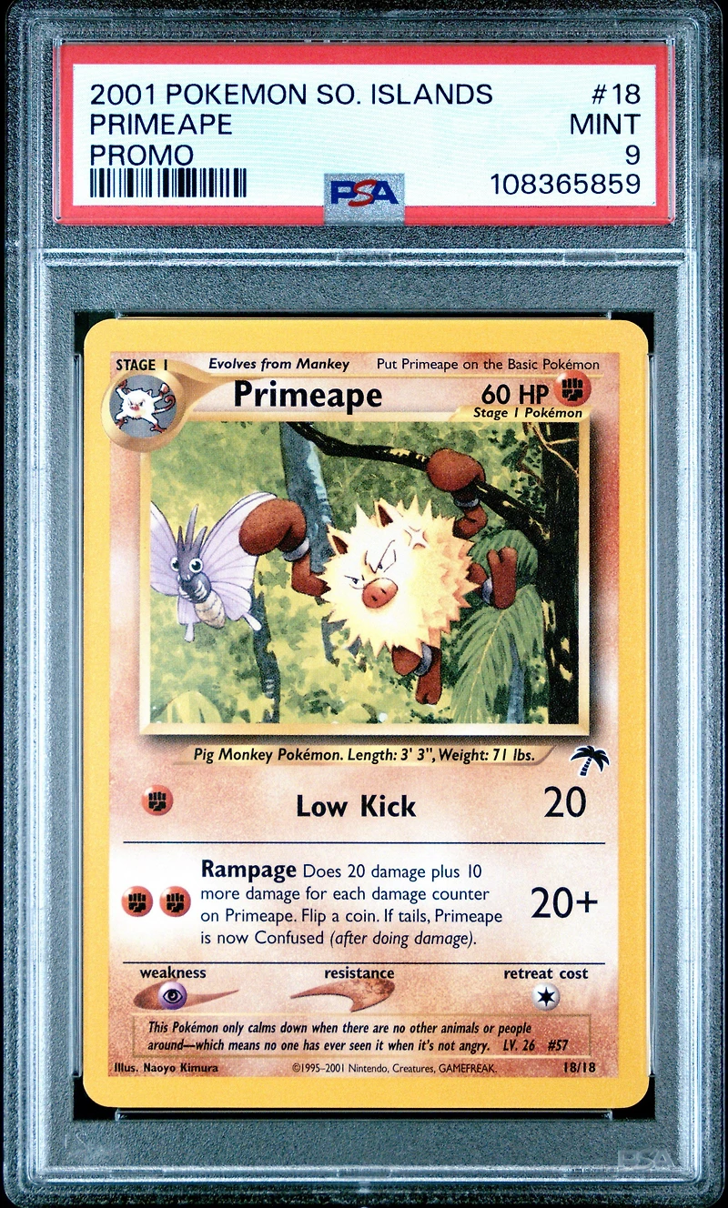 2001 Pokemon Southern Islands Promo 18 Primeape PSA
