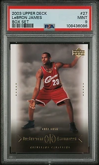 2003 Upper Deck Lebron James Box Set Lebron James PSA