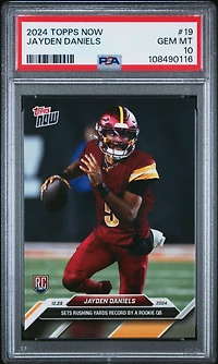 2024 Topps Now Jayden Daniels PSA 10