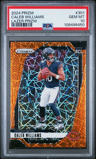 2024 Panini Prizm 301 Caleb Williams Lazer Prizm PSA
