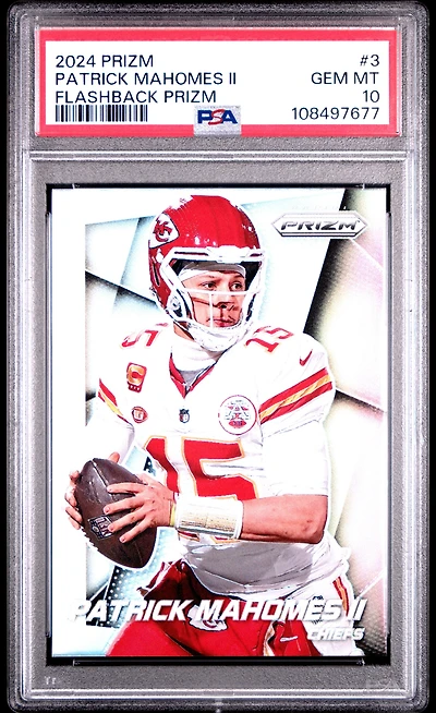 2024 Panini Prizm Prizm Flashback 3 Patrick Mahomes Ii PSA 10