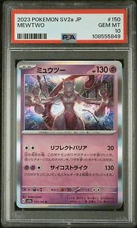 2023 Pokemon Japanese Sv2a-pokemon 151 150 Mewtwo PSA