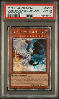2024 Yu-gi-oh! Mp24-25th Anniversary Tin: Dueling Mirrors En024 Light And Darkness Dragon 1st Edition PSA 10