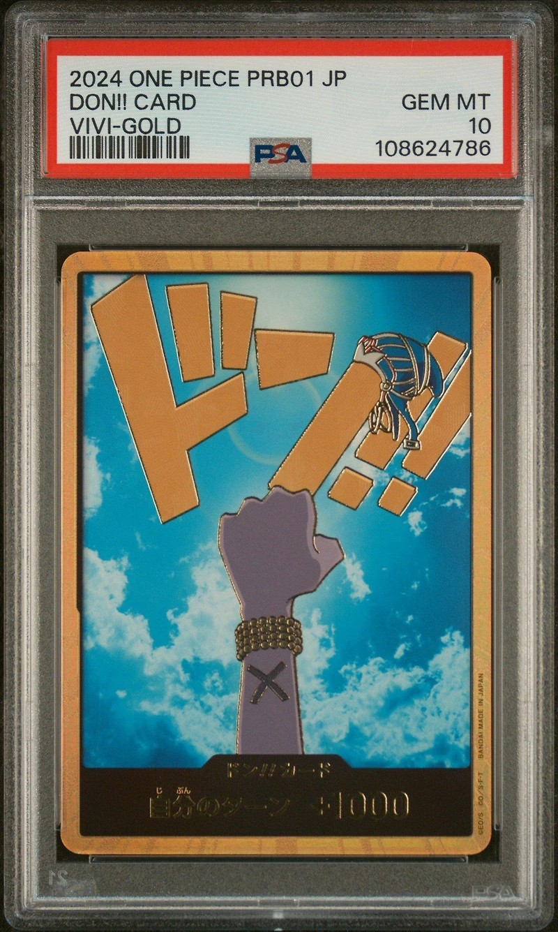2024 One Piece Japanese Prb01-premium Booster -one Piece Card The Best- Don!! Card Nefeltari Vivi-gold PSA 10