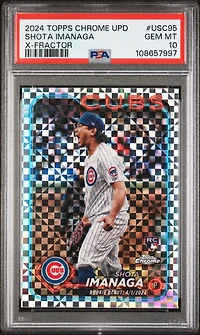 2024 Topps Chrome Update Usc95 Shota Imanaga X-fractor PSA 10