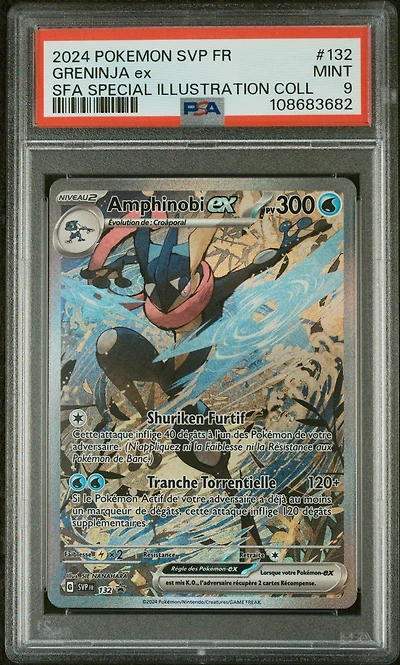 2024 Pokemon French Svp Fr-sv Black Star Promo 132 Greninja Ex Shrouded Fable Special Illustration Collection PSA 9