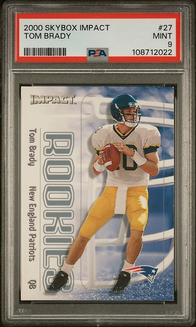 2000 Skybox Impact 27 Tom Brady PSA