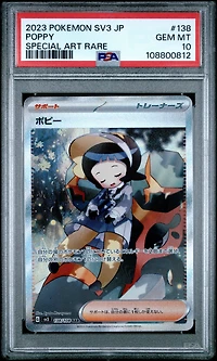 2023 Pokemon Japanese Sv3-ruler Of The Black Flame 138 Poppy Special Art Rare PSA 10