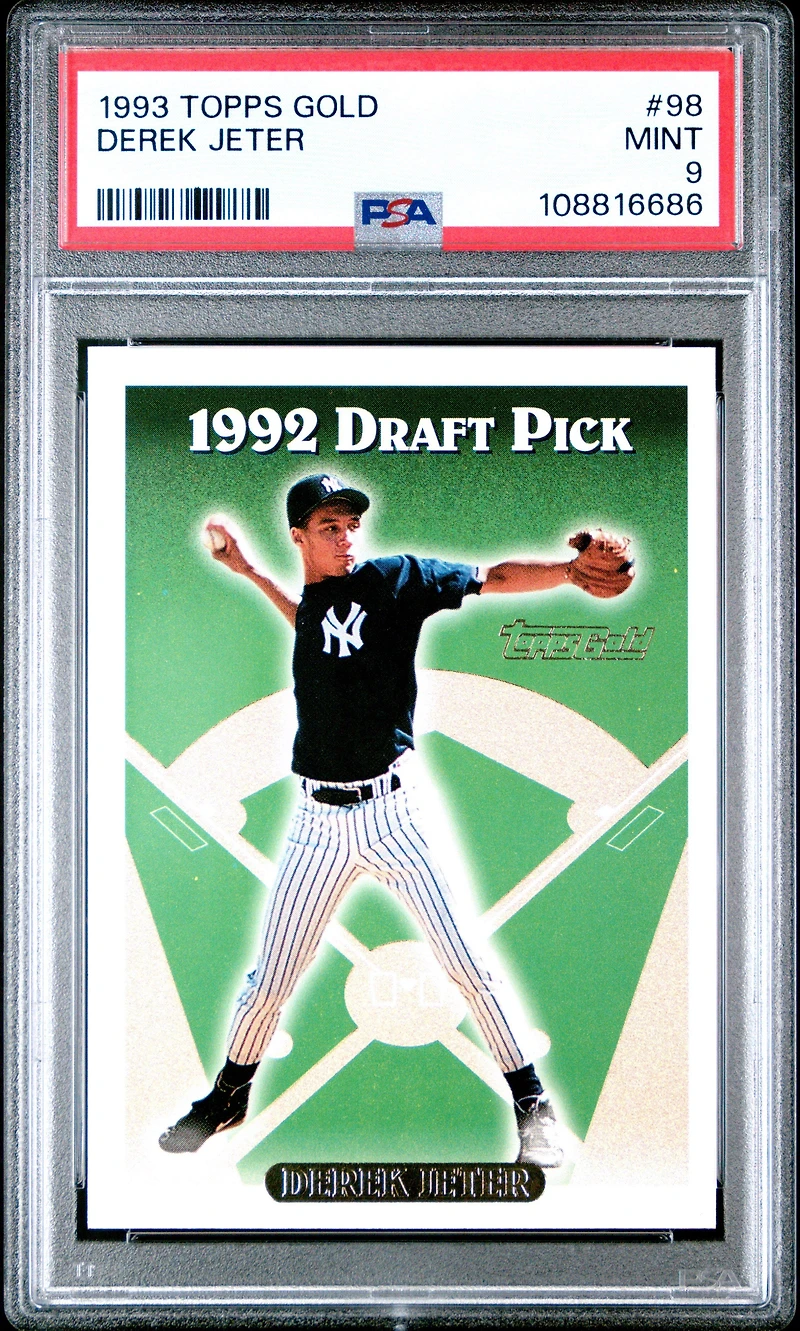 1993 Topps Gold 98 Derek Jeter PSA