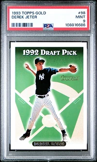 1993 Topps Gold 98 Derek Jeter PSA