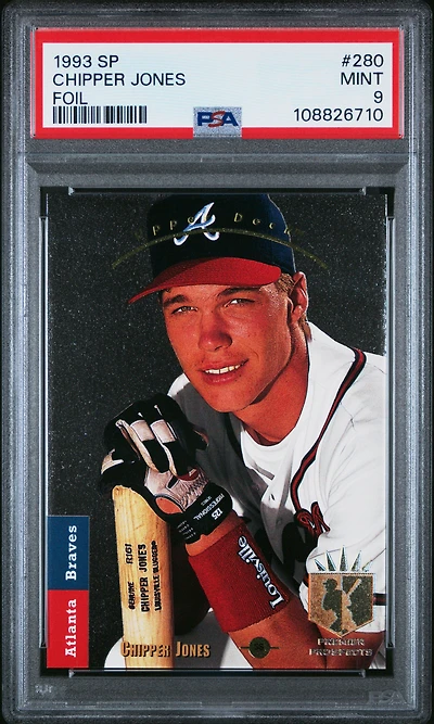 1993 Sp 280 Chipper Jones Foil PSA 9