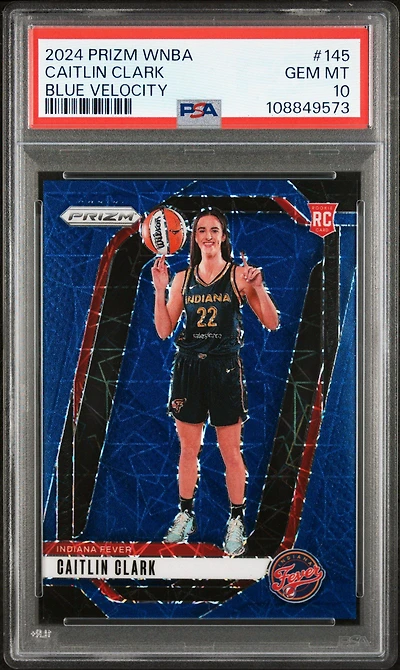 2024 Panini Prizm Wnba 145 Caitlin Clark Velocity PSA