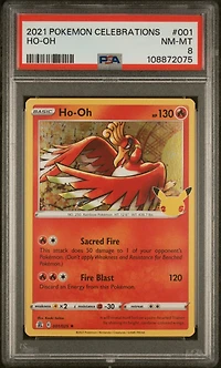 2021 Pokemon Celebrations 001 Ho-oh PSA