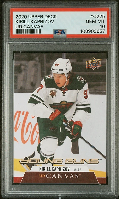 2020 Upper Deck Ud Canvas C225 Kirill Kaprizov PSA 10