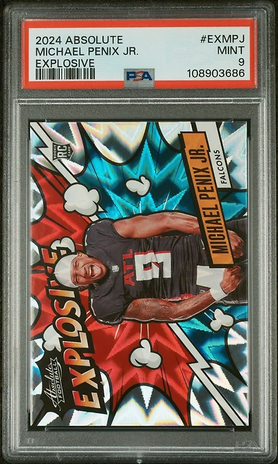 2024 Panini Absolute Explosive Exmpj Michael Penix Jr. PSA