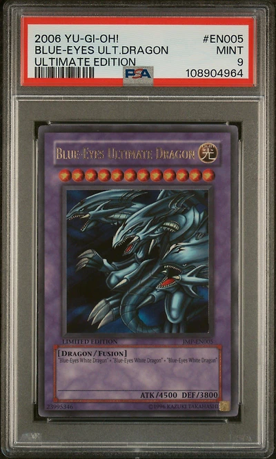 2006 Yu-gi-oh! Ultimate Edition En005 Blue-eyes Ultimate Dragon PSA