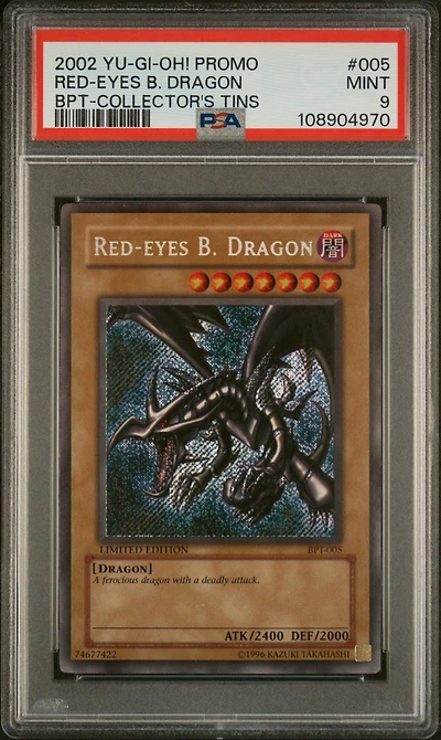 2002 Yu-gi-oh! Promo Bpt-collector's Tins 005 Red-eyes B. Dragon PSA 9