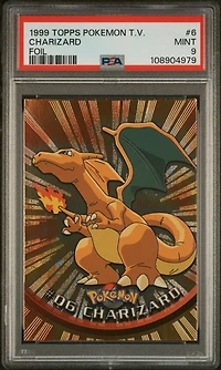 1999 Topps Pokemon Tv 6 Charizard Foil PSA