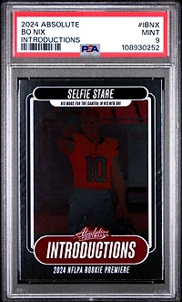 2024 Panini Absolute Introductions Ibnx Bo Nix PSA 9