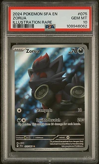 2024 Pokemon Sfa En-shrouded Fable 075 Zorua Illustration Rare PSA