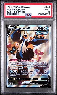 2021 Pokemon Sword & Shield Battle Styles Full Art/empoleon V PSA
