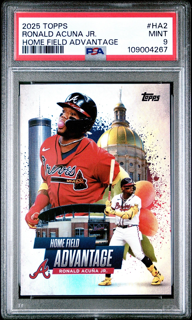 2025 Topps Home Field Advantage Ha2 Ronald Acuna Jr. PSA 9