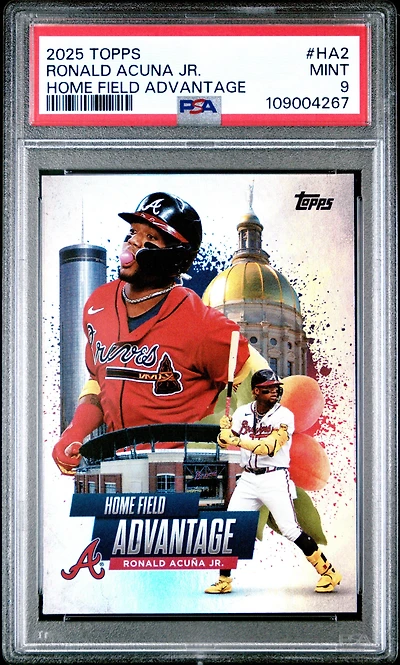 2025 Topps Home Field Advantage Ha2 Ronald Acuna Jr. PSA 9