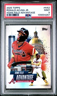 2025 Topps Home Field Advantage Ha2 Ronald Acuna Jr. PSA 9