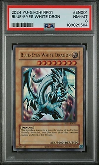 2024 Yu-gi-oh! Rp01-retro Pack En001 Blue-eyes White Dragon PSA 8