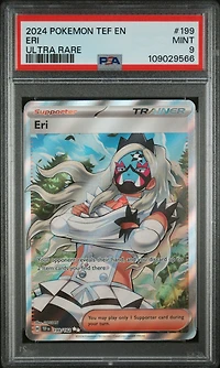 2024 Pokemon Tef En-temporal Forces 199 Eri Ultra Rare PSA
