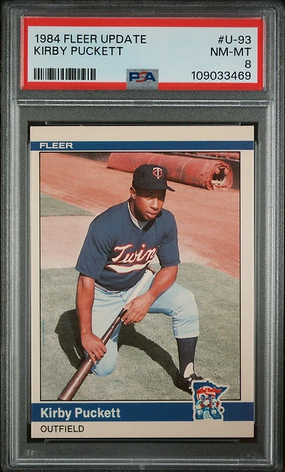 1984 Fleer Update U-93 Kirby Puckett PSA