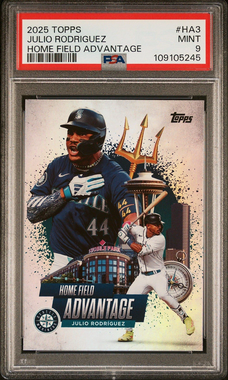 2025 Topps Home Field Advantage Ha3 Julio Rodriguez PSA 9