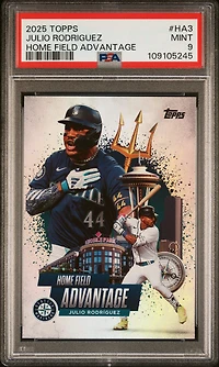 2025 Topps Home Field Advantage Ha3 Julio Rodriguez PSA 9
