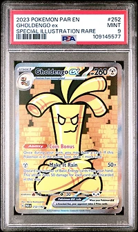 2023 Pokemon Par En-paradox Rift 252 Gholdengo Ex Special Illustration Rare PSA