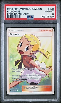 2018 Pokemon Sun & Moon Forbidden Light 128 Full Art/bonnie PSA