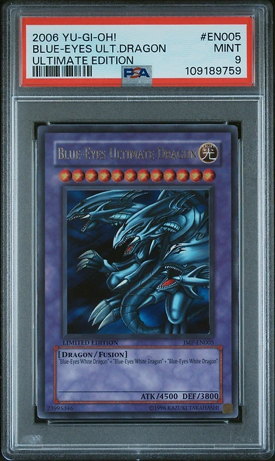 2006 Yu-gi-oh! Ultimate Edition En005 Blue-eyes Ultimate Dragon PSA 9