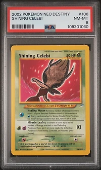 2002 Pokemon Neo Destiny 106 Shining Celebi PSA 8