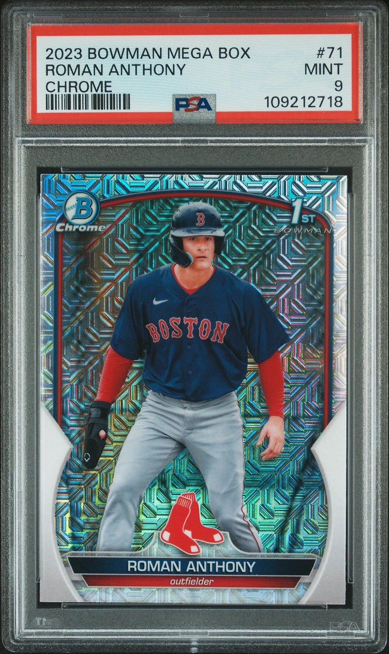 2023 Bowman Mega Box Chrome 71 Roman Anthony PSA 9