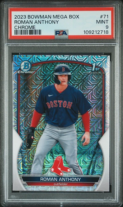 2023 Bowman Mega Box Chrome 71 Roman Anthony PSA 9