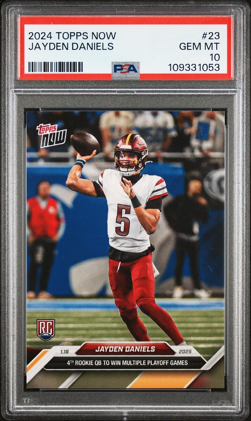 2024 Topps Now 23 Jayden Daniels PSA 10