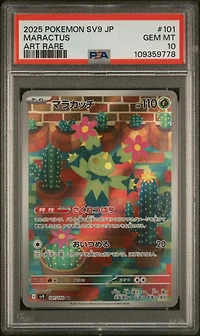 2025 Pokemon Japanese Sv9-battle Partners 101 Maractus Art Rare PSA 10