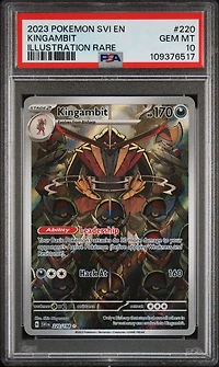 2023 Pokemon Svi En-scarlet & Violet 220 Kingambit Illustration Rare PSA