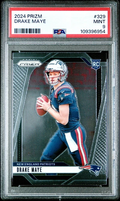 2024 Panini Prizm 329 Drake Maye PSA 9
