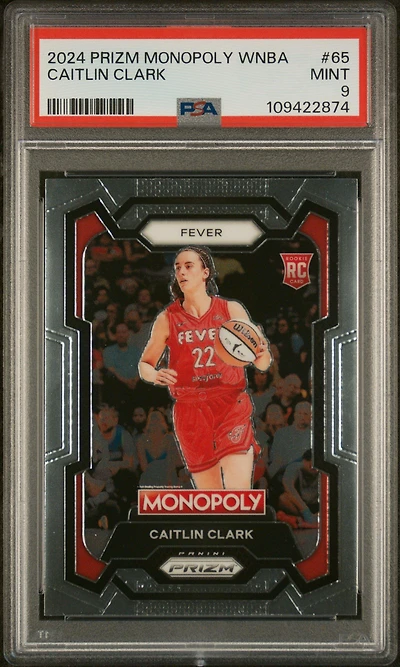 2024 Panini Prizm Monopoly Wnba 65 Caitlin Clark PSA