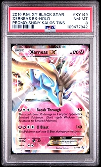 2016 Pokemon Xy Black Star Promo Xy149 Xerneas Ex-holo Shiny Kalos Tins PSA