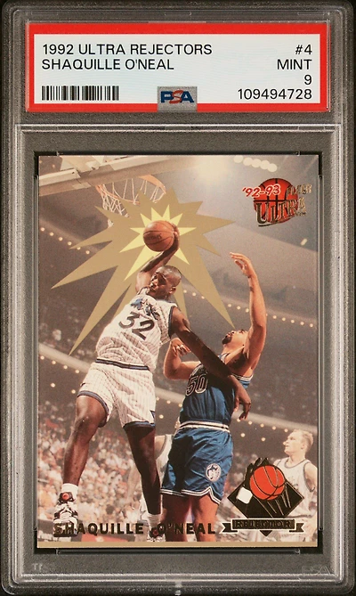 1992 Ultra Rejectors 4 Shaquille O'neal PSA 9
